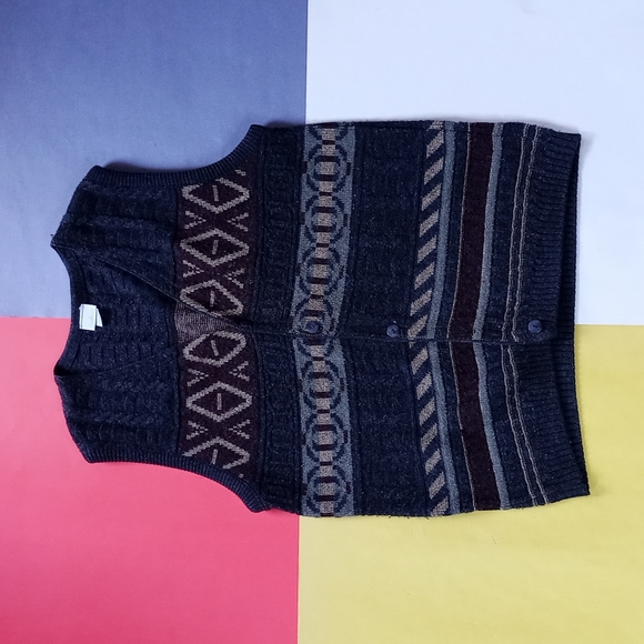 Vintage Dad Sweater Cadigan Outline